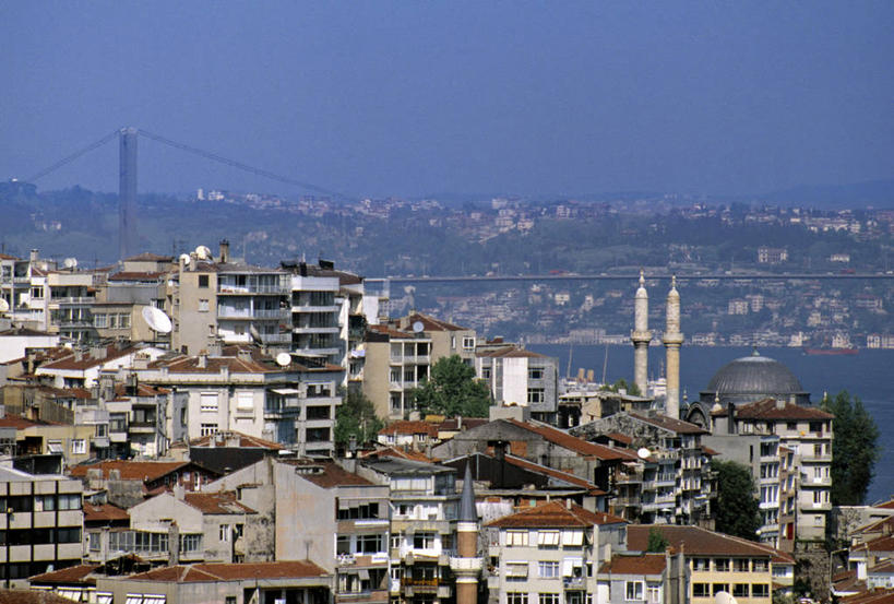 无人,横图,室外,天际线,城市,亚洲,摄影,博斯普鲁斯海峡,彩图