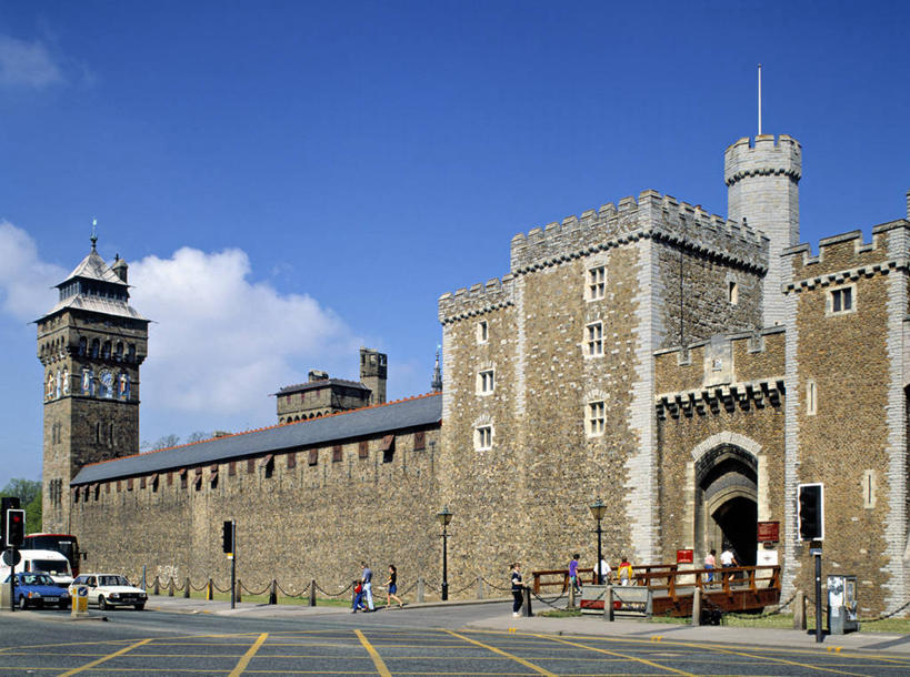 无人,横图,英国,欧洲,城堡,首都,摄影,西欧,大不列颠,威尔士,大不列颠及北爱尔兰联合王国,大不列颠及爱尔兰联合王国,首府,威尔士公国,加的夫,加的夫城堡,彩图,大不列颠王国,大英帝国,联合王国,日不落帝国