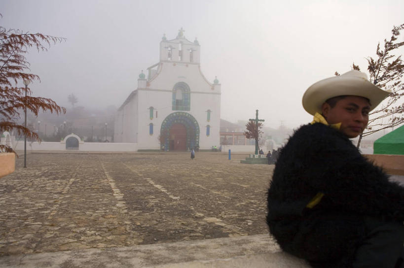 一个人,横图,墨西哥,摄影,中美洲,拉丁美洲,圣克里斯托瓦尔,彩图