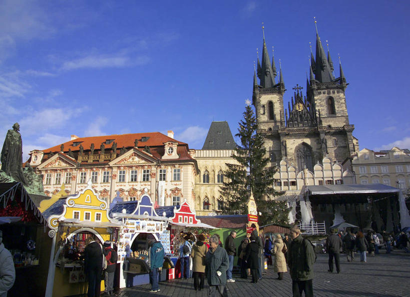 广场,横图,方图,欧洲,捷克,圣诞节,冬天,市场,首都,摄影,政府,东欧,中欧,捷克共和国,旧城广场,布拉格广场,布拉格,瓦茨拉夫广场,布拉格旧城广场,布拉格老城广场,提恩教堂,彩图,旅行,布拉格历史中心