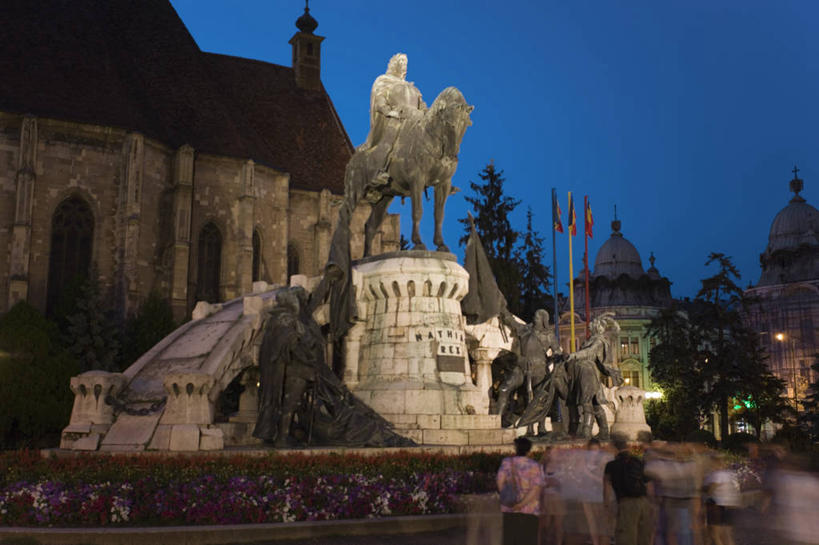 无人,横图,夜晚,欧洲,罗马尼亚,城镇,摄影,东欧,特兰西瓦尼亚,彩图