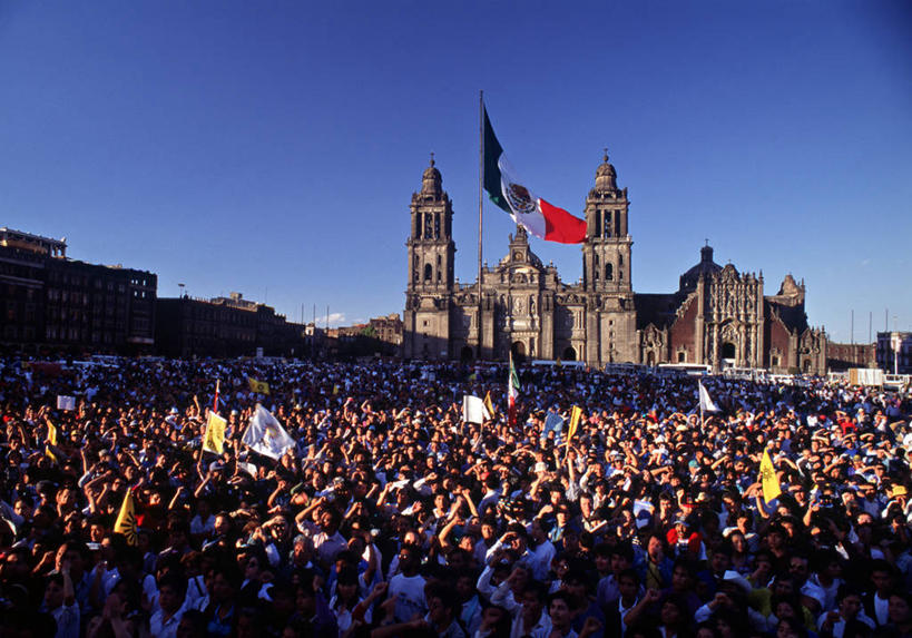 横图,墨西哥,首都,摄影,中美洲,拉丁美洲,群众,墨西哥城,彩图,旅行