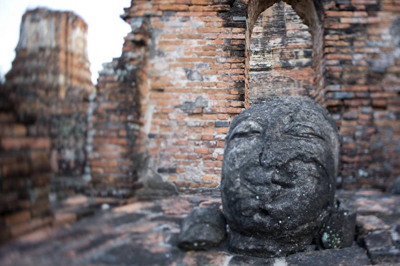 无人,横图,泰国,亚洲,佛,地标建筑,摄影,宗教,东南亚,佛教,大城省,彩图