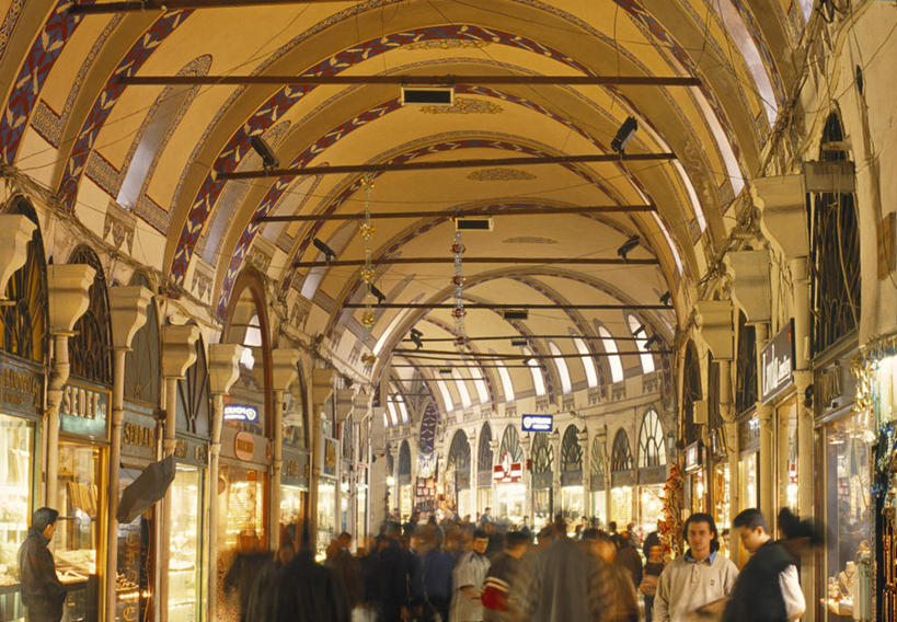 横图,室内,购物,城市,欧洲,亚洲,覆盖,市场,摄影,伊斯坦布尔,大巴扎,彩图