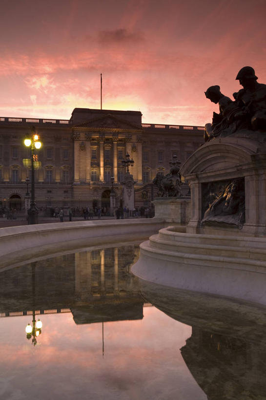 无人,竖图,日落,城市,英国,欧洲,首都,英格兰,白金汉宫,摄影,西欧,北欧,英国文化,彩图