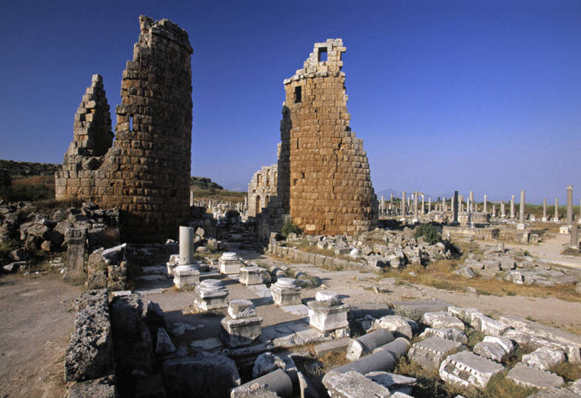 无人,横图,欧洲,亚洲,废墟,摄影,地中海,彩图,旅行