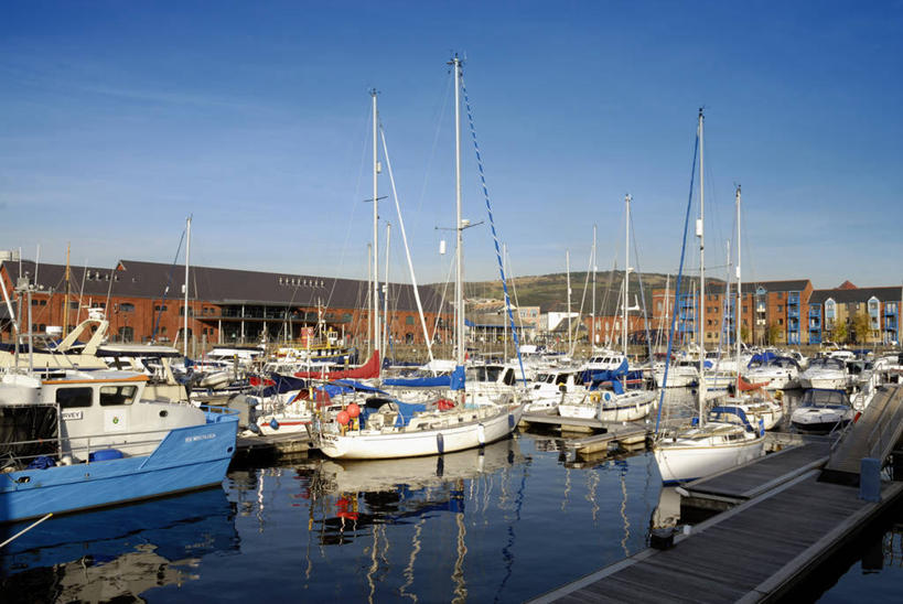 无人,横图,英国,欧洲,游艇,摄影,西欧,北欧,威尔士,英国文化,彩图,海港,斯旺西市