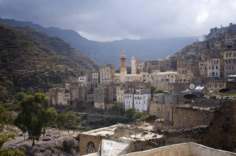 无人,横图,也门,乡村,摄影,中东,山庄,彩图,阿拉伯半岛