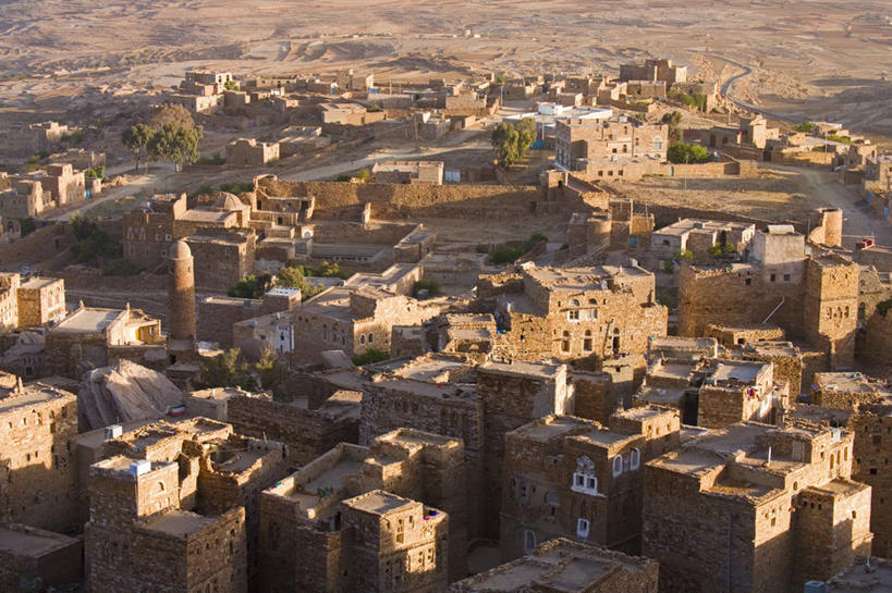 无人,横图,建筑,也门,乡村,摄影,泥,中东,彩图,阿拉伯半岛