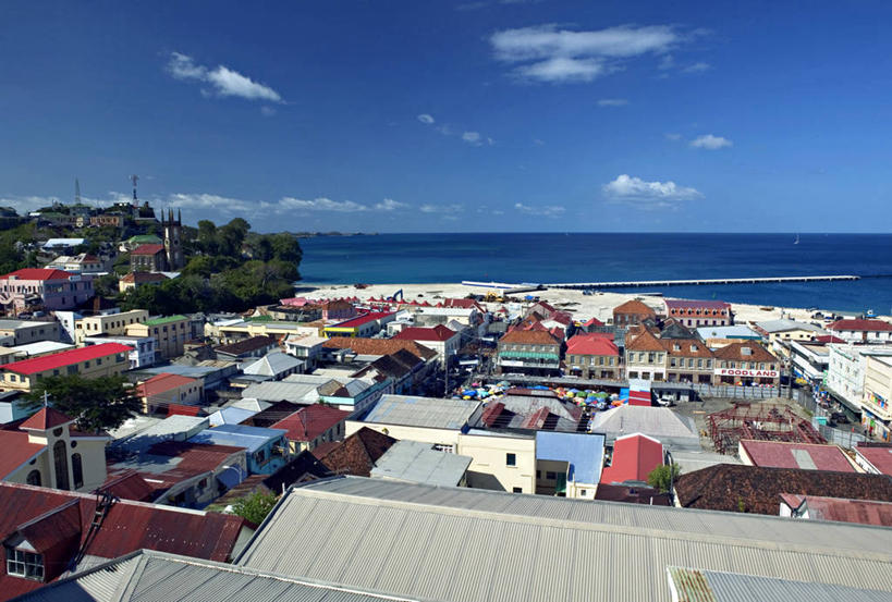 无人,横图,格林纳达,岛,市场,摄影,拉丁美洲,彩图