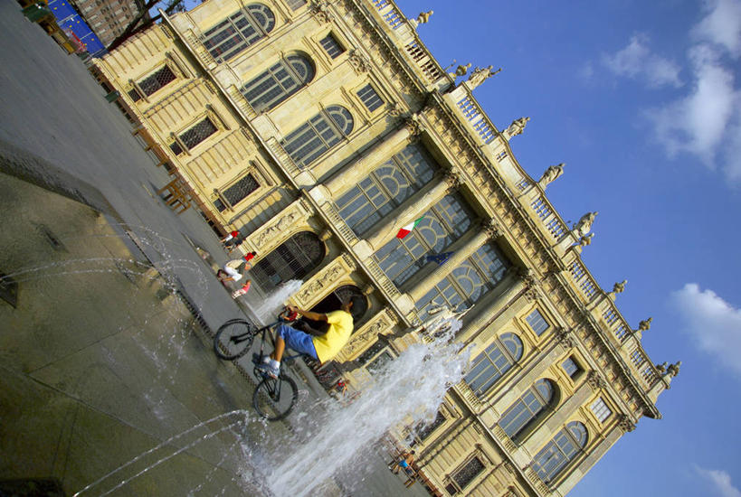 无人,横图,喷泉,意大利,欧洲,摄影,都灵,都灵省,彩图,旅行