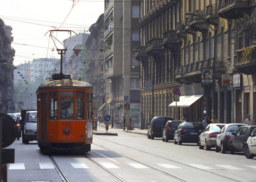 无人,横图,意大利,欧洲,缆车,运输,摄影,伦巴第大区,米兰,彩图,旅行