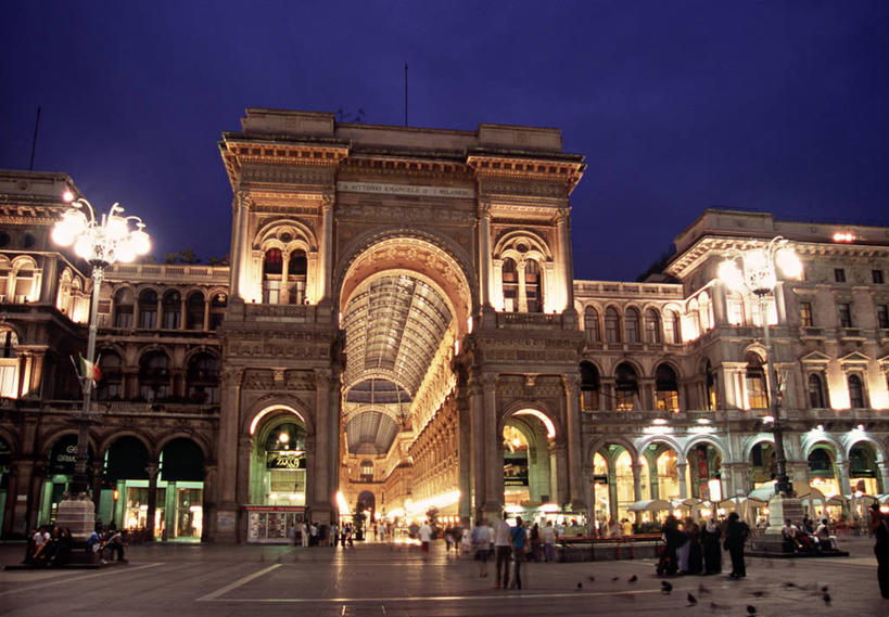 横图,意大利,欧洲,摄影,伦巴第大区,米兰,大教堂广场,彩图