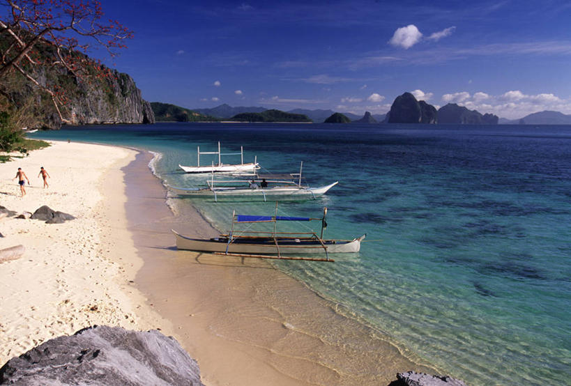 无人,横图,室外,船,菲律宾,亚洲,摄影,热带气候,巴拉望,海滩,彩图