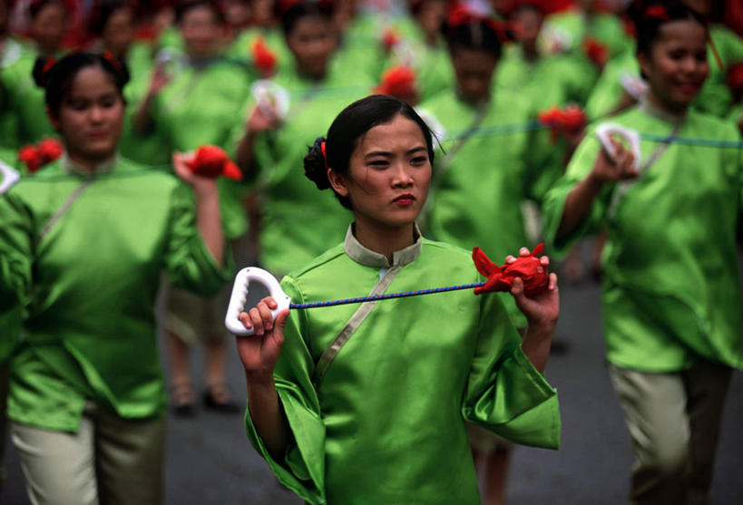 成年人,横图,菲律宾,春节,亚洲,庆祝,绿色,摄影,女人,彩图