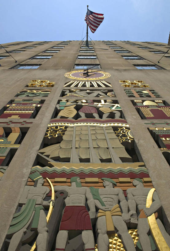 无人,竖图,纽约,美国,曼哈顿,摄影,北美,第五大道,洛克菲勒中心,彩图