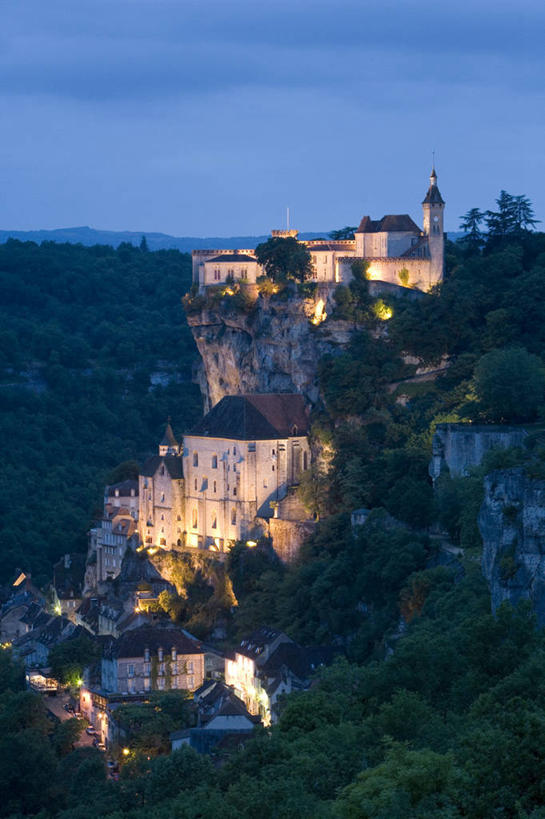 无人,竖图,夜晚,法国,欧洲,山谷,黄昏,摄影,照亮,西欧,法国文化,多尔多涅,彩图