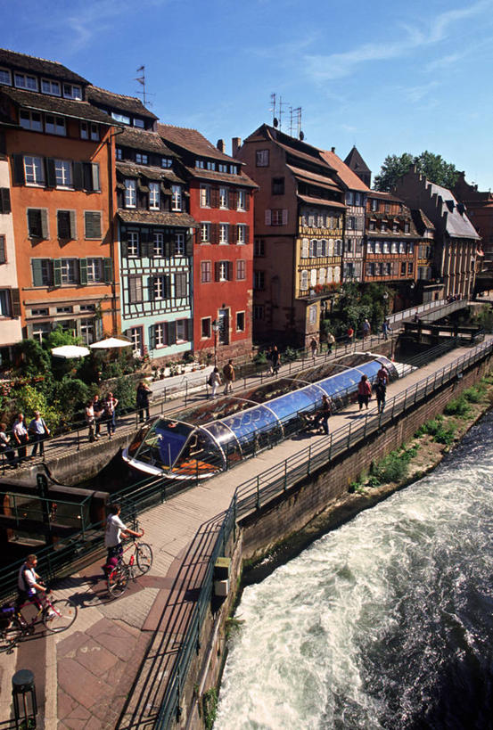 无人,竖图,建筑,法国,欧洲,摄影,运河,阿尔萨斯,法国文化,斯特拉斯堡,彩图