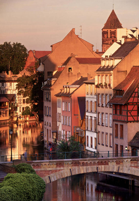 无人,竖图,法国,欧洲,桥,摄影,运河,阿尔萨斯,法国文化,斯特拉斯堡,彩图