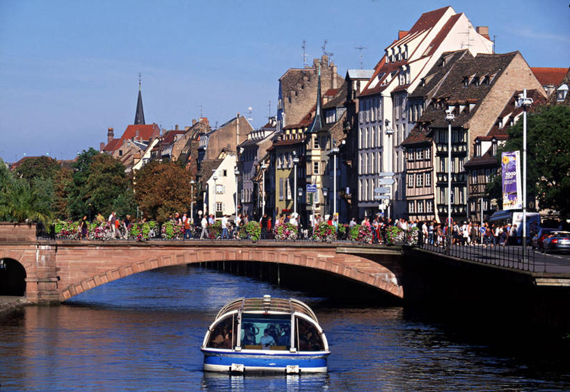 无人,横图,船,法国,欧洲,摄影,运河,阿尔萨斯,法国文化,斯特拉斯堡,彩图