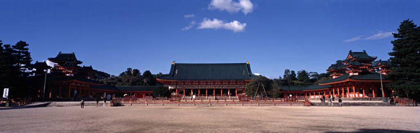 无人,横图,全景,京都,日本,亚洲,摄影,京都府,东亚,本州,本州岛,日本国,近畿地方,平安神宫,近畿,彩图