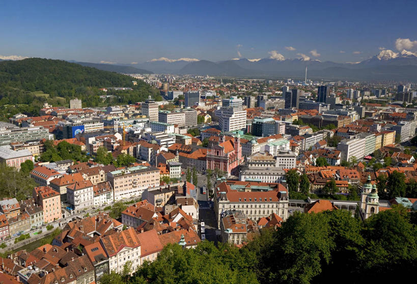 无人,横图,室外,天际线,欧洲,斯洛文尼亚,首都,摄影,卢布尔雅那,彩图