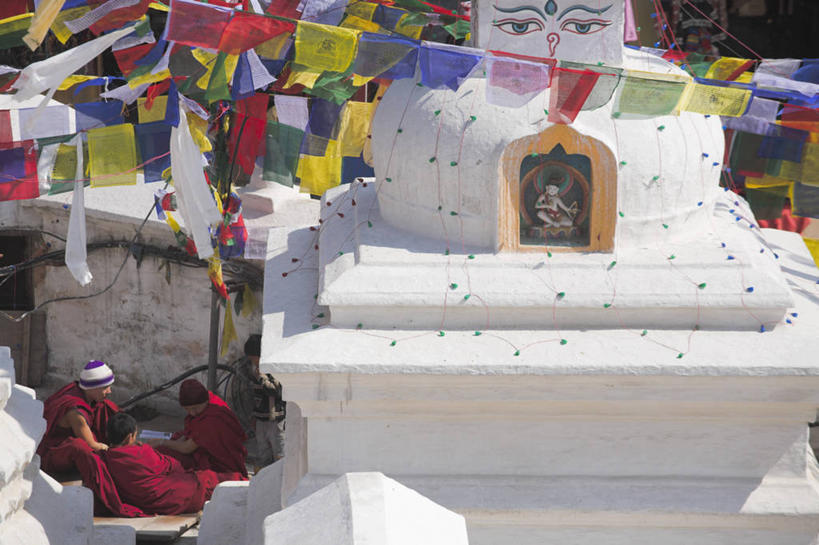 无人,寺庙,横图,尼泊尔,亚洲,首都,经幡,佛塔,地标建筑,摄影,宗教,佛教,加德满都,博达塔,巴格马提河,喜马拉雅山脉,彩图