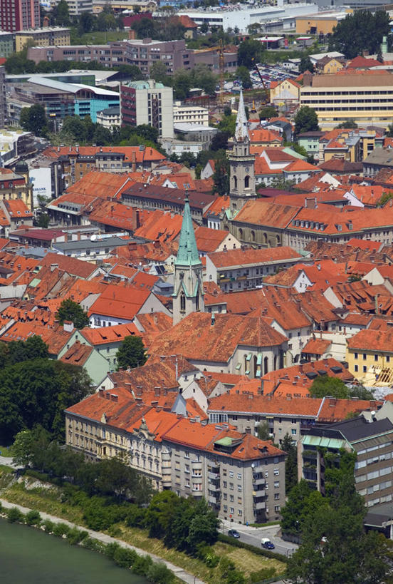 无人,竖图,欧洲,斯洛文尼亚,屋顶,城镇,摄影,彩图