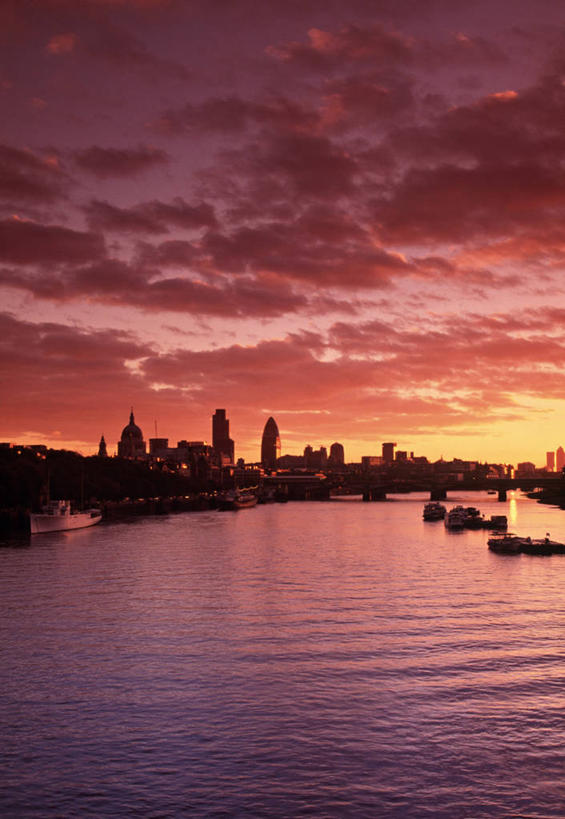 无人,竖图,室外,日出,天际线,城市,英国,首都,英格兰,伦敦城,泰晤士河,摄影,彩图