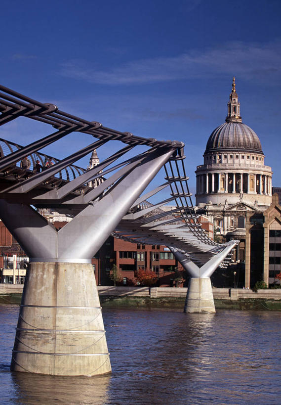 无人,竖图,城市,英国,首都,英格兰,摄影,伦敦千禧桥,彩图