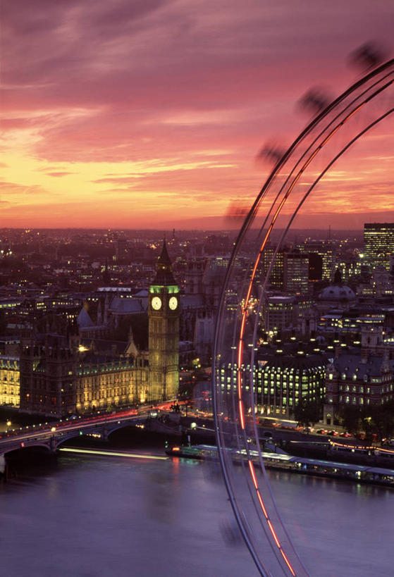 无人,竖图,室外,日落,城市,英国,欧洲,首都,英格兰,伦敦眼,泰晤士河,摄影,英国文化,彩图