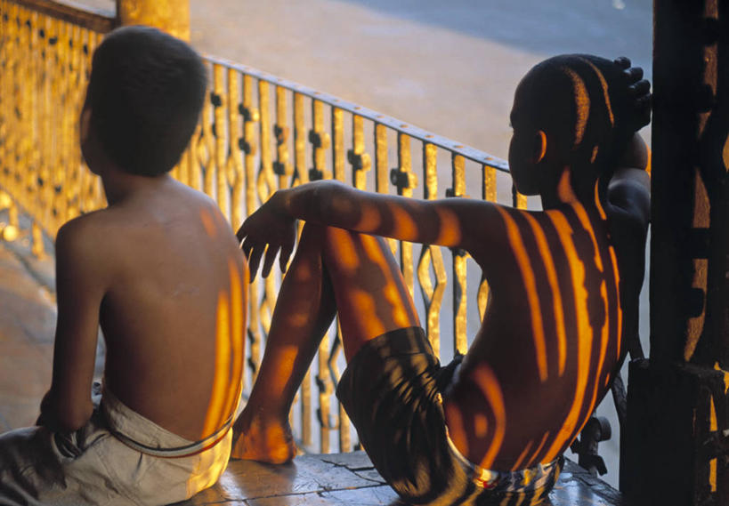 儿童,横图,阳台,古巴,摄影,拉丁美洲,男孩,彩图,门廊