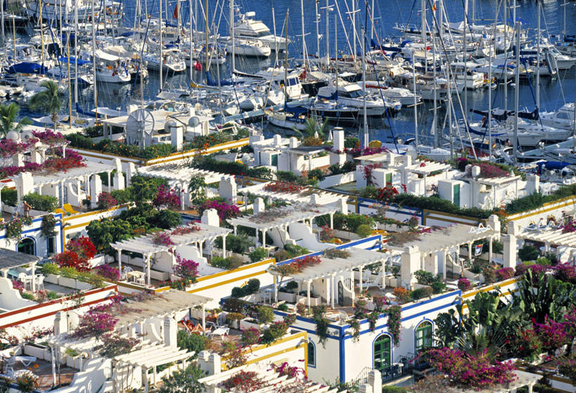 无人,横图,西班牙,欧洲,大西洋,摄影,加那利群岛,大西洋群岛,大加纳利,彩图,海港