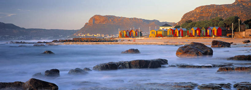 无人,横图,全景,室外,南非,首都,摄影,开普敦,福尔斯湾,海滩,彩图,小屋