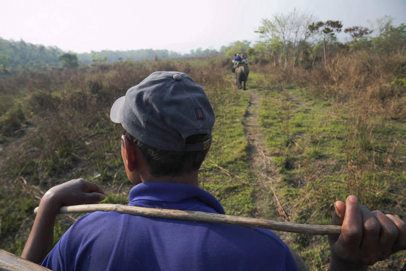 一个人,横图,室外,旅游,尼泊尔,亚洲,行人,游客,游人,路人,旅客,摄影,过客,彩图
