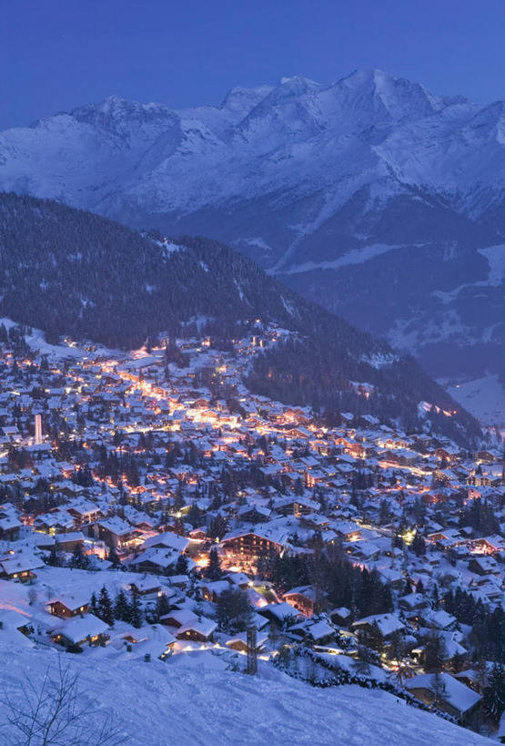 无人,竖图,室外,夜晚,雪,瑞士,欧洲,冬天,黄昏,滑雪场,摄影,阿尔卑斯山脉,瓦莱斯州,韦尔毕耶,彩图