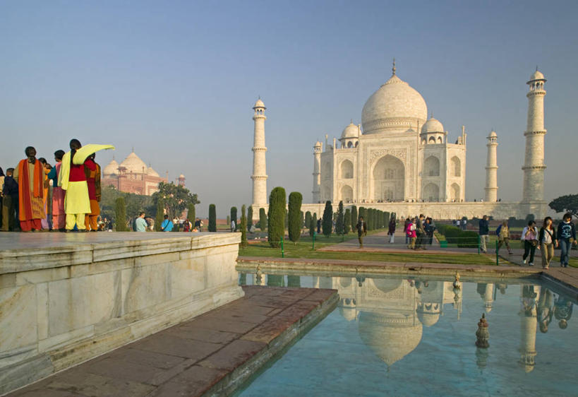 横图,泰姬陵,印度,亚洲,摄影,阿格拉,北方邦,彩图