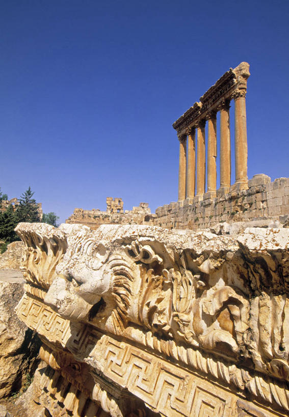 无人,竖图,历史,废墟,摄影,考古学,中东,巴勒贝克,贝卡谷地,彩图