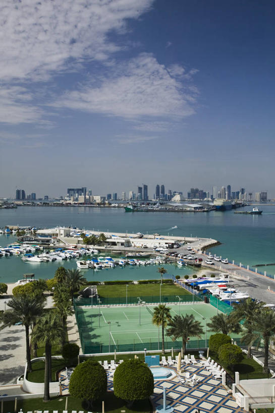 无人,竖图,室外,天际线,城市,卡塔尔,海湾,首都,摄影,中东,波斯湾,多哈,游艇码头,彩图,阿拉伯半岛