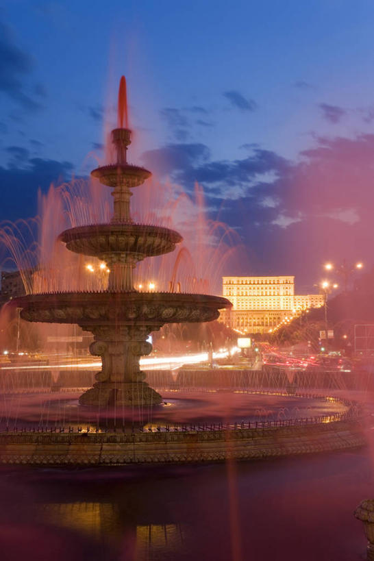 无人,竖图,夜晚,城市,欧洲,罗马尼亚,首都,黄昏,摄影,南欧,东欧,布加勒斯特,彩图