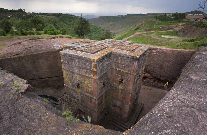 无人,横图,非洲,埃塞俄比亚,摄影,考古学,基督教,圣乔治,阿非利加洲,埃塞俄比亚联邦民主共和国,东非,拉利贝拉,阿姆哈拉州,彩图