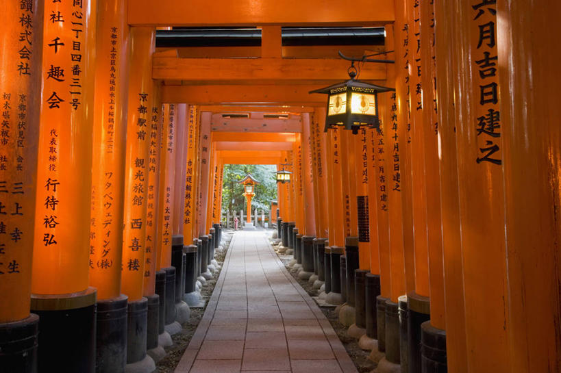 无人,横图,京都,日本,亚洲,日本文化,鸟居,摄影,京都府,神殿,东亚,本州,本州岛,日本国,近畿地方,近畿,伏见稻荷大社,伏见区,彩图