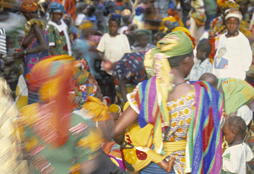 横图,非洲,马里,市场,摄影,忙碌,彩图