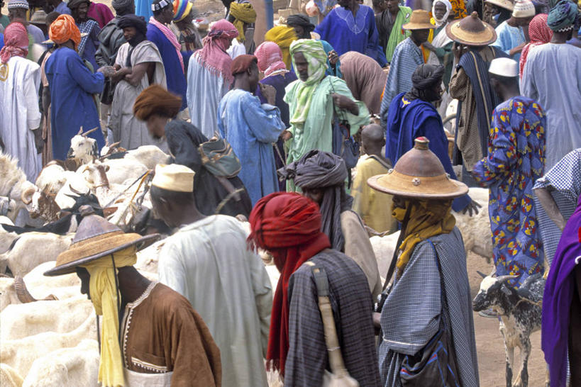 横图,非洲,马里,市场,摄影,忙碌,彩图