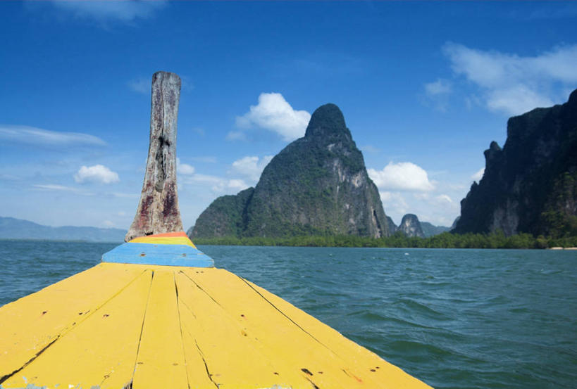 无人,横图,泰国,亚洲,海湾,摄影,东南亚,詹姆斯庞德岛,彩图