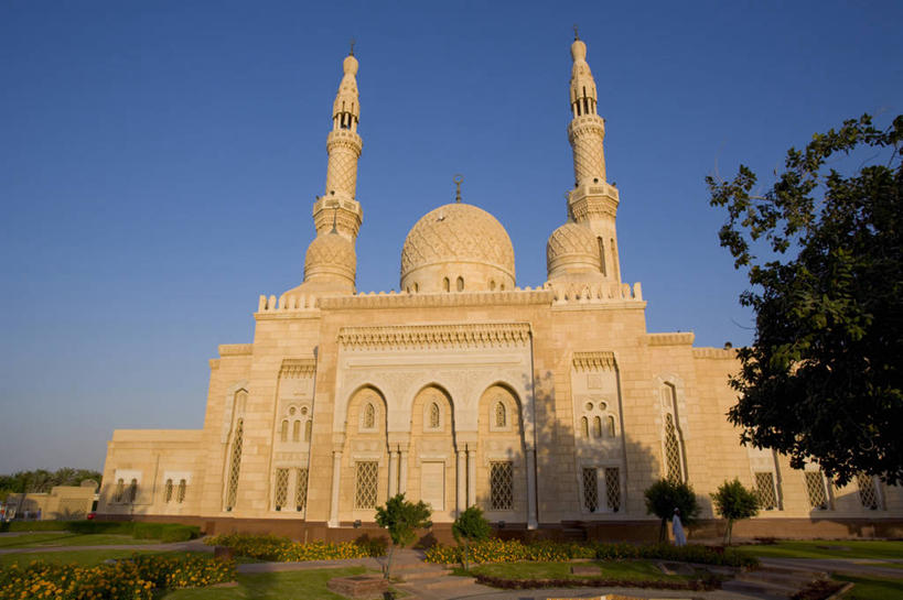 无人,横图,摄影,伊斯兰教,中东,清真寺,阿拉伯联合酋长国,迪拜,波斯湾,朱美拉回教寺,阿拉伯,彩图,阿拉伯半岛