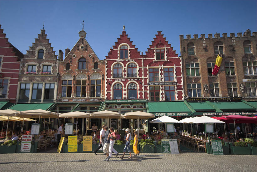 吃,横图,方图,室外,吃饭,城市,比利时,欧洲,市场,摄影,西欧,布鲁日,法兰德斯,彩图,餐馆,咖啡馆