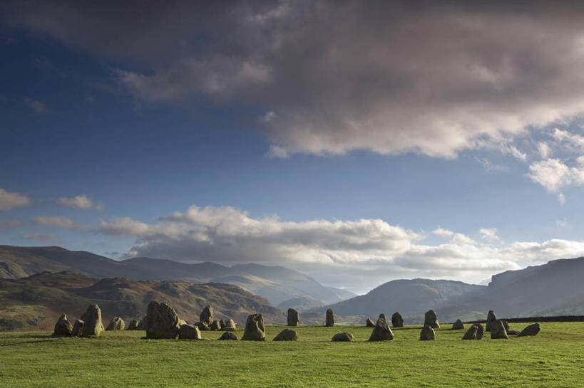 无人,横图,室外,美景,英国,欧洲,地形,景观,历史,英格兰,风景,自然,景色,摄影,宁静,国家公园,西欧,岩层,自然风光,北欧,英国文化,灵性,坎布里亚,卡塞里格石圈,岩石,秋天,彩图
