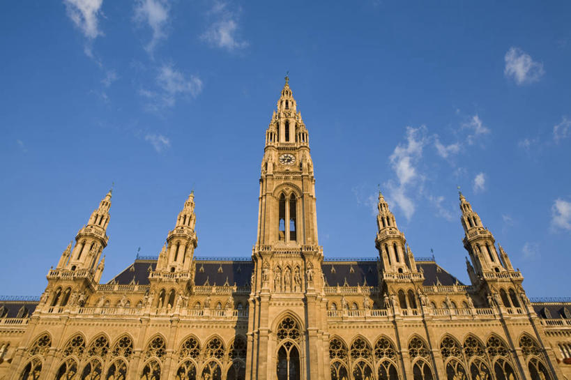 无人,横图,城市,奥地利,欧洲,维也纳,首都,摄影,西欧,市政厅,维也纳市政厅,彩图