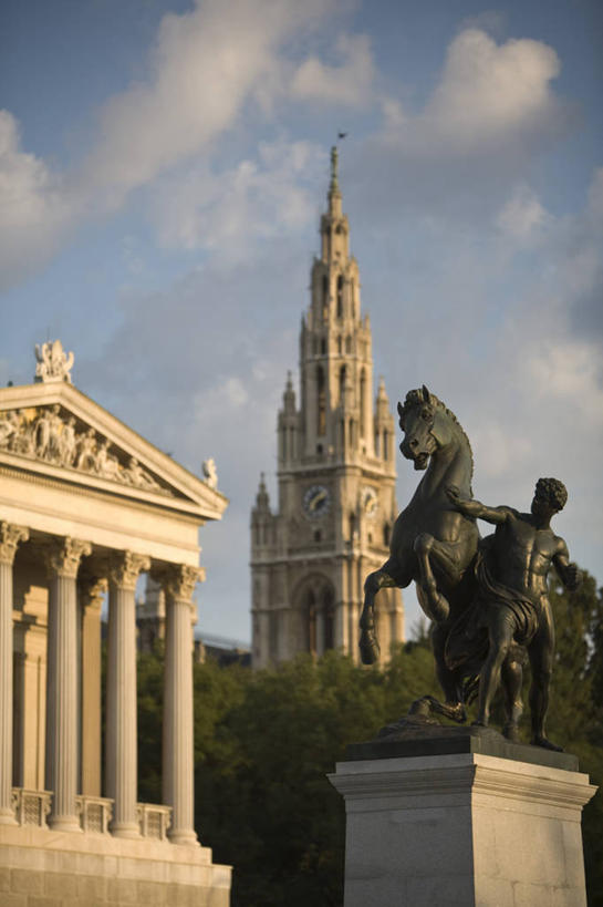 无人,竖图,城市,奥地利,欧洲,维也纳,首都,摄影,西欧,市政厅,议会大楼,维也纳市政厅,彩图